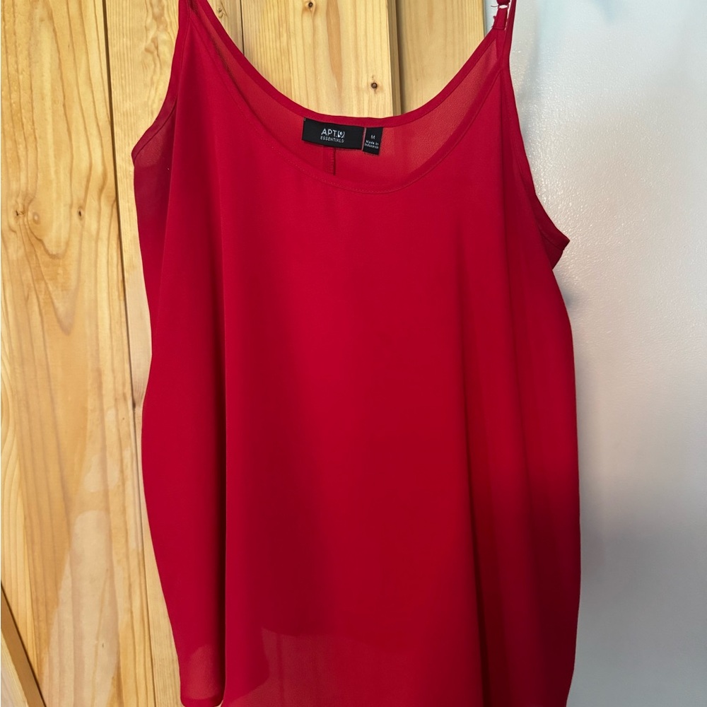 Apt. 9 Red Sleeveless Camisole Tank Top